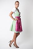 Ludwig & Therese Dirndl-Set Violetta grün/beere 3-tlg - 3