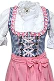 3tlg. Dirndl-Set blau-rosa Alpenmärchen ALM627PE - 2