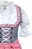 3tlg. Dirndl-Set blau-rosa Alpenmärchen ALM627PE - 4