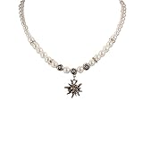 Alpenflüstern Edelweiß-Trachten-Perlenkette Fiona klein creme-weiß - 3