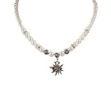 Alpenflüstern Edelweiß-Trachten-Perlenkette Fiona klein creme-weiß - 2