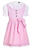 Kinderdirndl-Set rosa