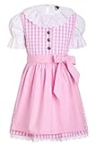 Kinderdirndl-Set rosa