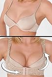 Dirndl BH Xtreme Push Up Büstenhalter Mieder ohne Silikon beige - 3