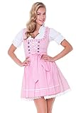 Alpenmärchen 3tlg. Dirndl-Set - mini - rosa - ALM624