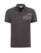 Alphorn Trachten Poloshirt braun