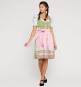 Damen Midi Dirndl in grün