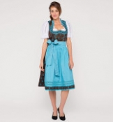 Midi Dirndl in türkis