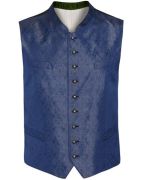 Flori Trachten-Gilet in blau