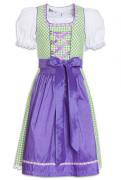 Kinder Dirndl mit Bluse - 3 tlg. hellgrün