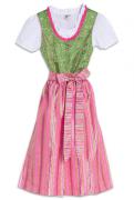 Kinder-Dirndl mit Bluse hellgrün