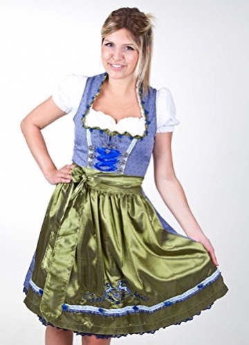 Krüger Midi Dirndl Loving Deers blau grün