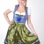 Krüger Midi Dirndl Loving Deers blau grün