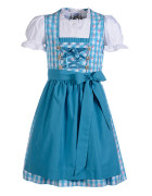 Trachten Kinderdirndl türkis