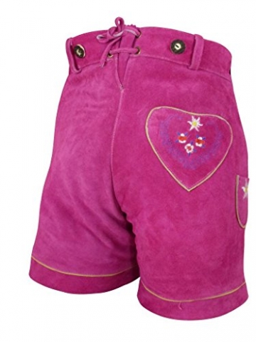 Damen Trachten Lederhose, pink